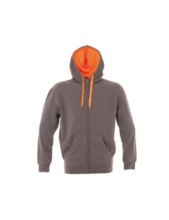 Ζακέτα φούτερ με κουκούλα (New kansas) dark grey